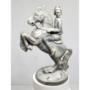 Vintage Roxy Man Riding Horse Chess Piece Home Décor Shelf Sitter